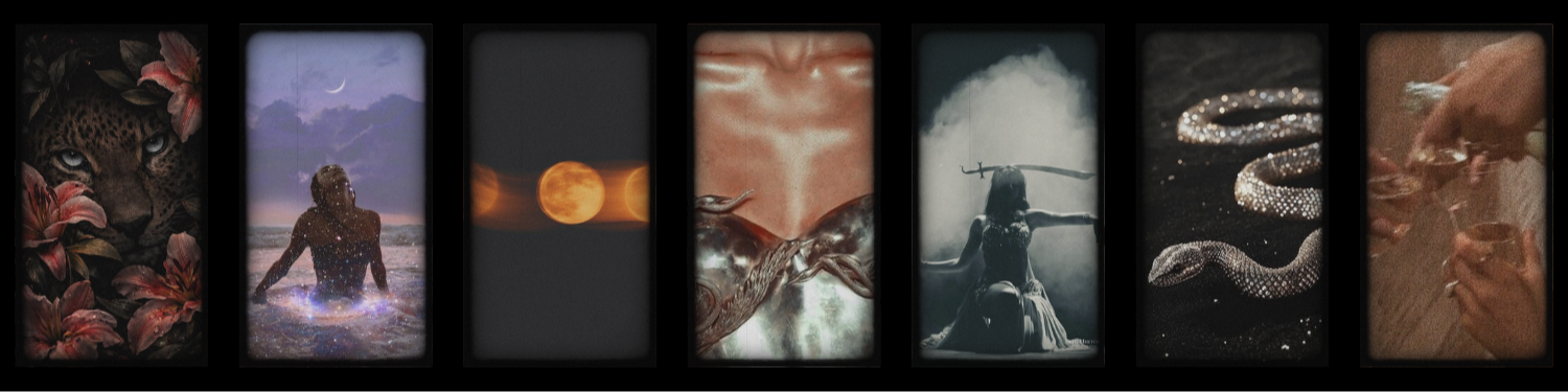 Film strip of Sovereign Witch Society imagery